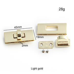 Çanta büküm kilit donanım bronz dantel çanta dönüş kilit kravat aşağı toka büküm kilit mat siyah Diy çanta kilit düz Metal kilit - Product Image 6