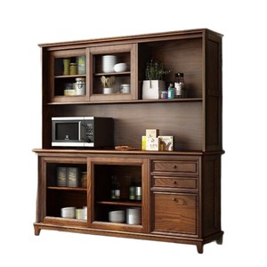 Solid Wood <b>Sideboard</b> Cabinet 1500x450x1875 Multi Functional Living Room <b>Kitchen</b> Storage Unit - Product Image 5