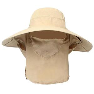 Sombrero de sol de ala ancha con solapa para el cuello, malla transpirable, ajustable, para viajes de verano al aire libre, protección solar, sombrero tipo pescador unisex para adultos - Product Image 5