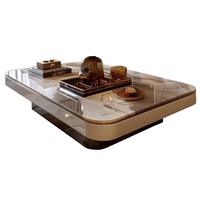Mesa de Centro de Mármol de Lujo Ligero 2026 - Muebles Modernos Minimalistas de Alta Gama para Sala de Estar