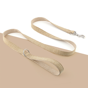 Correa de cáñamo puro respetuosa con el medio ambiente, correa para perro con logotipo personal, correa para mascotas, MOQ bajo al por mayor - Product Image 1