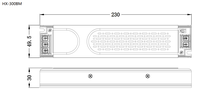 Transformateur d'alimentation LED semi-intégré DC 220V AC-DC à tension constante 300W, sortie unique, variateur 24V 60Hz 6.87A