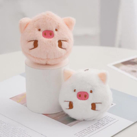 Porte-clés personnalisé avec pendentif en forme d'animal mignon pour sac de voiture Porte-clés cochon en peluche doux Kawaii Jouets