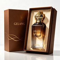 Bouteilles de parfum vides 50 ml en verre ambré personnalisées, carrées, 30 ml, avec boîte – Vente Flash