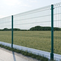 Clôture en treillis métallique 3D courbé haute sécurité, anti-corrosion, moderne, 2,4 m, écologique, pour jardin extérieur, villa, école, clôture de périmètre en métal