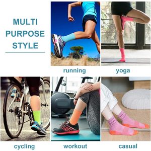 Calze sportive da donna Premium Set 5 paia cuscino spesso personalizzato in Nylon lavorato a maglia stampato per l'escursionismo da corsa per la primavera invernale - Product Image 4