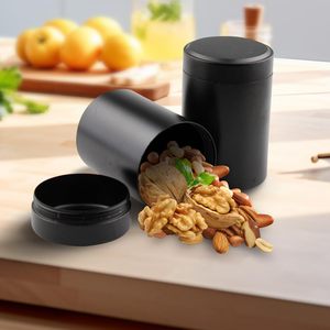 Pot de stockage de suppléments en acier inoxydable 304 avec logo personnalisé, récipient en métal de qualité alimentaire pour poudre de protéines avec couvercle à vis - Product Image 4