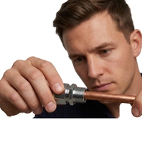 Raccord pneumatique en acier inoxydable, connecteur droit à filetage G, surface lisse