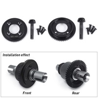 Jeu d'engrenages différentiels en acier 47T + 12T avant arrière pour 1/8 8IGHT-T 4X4 Nitro Truggy RTR RC Buggy voiture camion modèle mise à niveau pièces métalliques