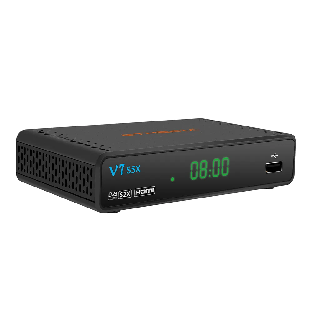 Gtmedia V7 S5X DVB-S/S2/S2X H.265 1080P FTA Youporn Vidéo Numérique Récepteur Satellite 4K HD Set Top Box Soutien Cccam Newcam