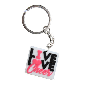Pour <span class=keywords><strong>Amazon</strong></span> Party Favors Cheerleading Cartable Porte-clés Pendentif PVC Dessin Animé Doux Colle DIY Bijoux Porte-clés Cadeau - Product Image 4