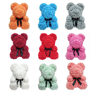 Ours en mousse personnalisés de 11 cm, 25 cm, 40 cm avec ruban, ours en peluche pour cadeaux de fête des mères, ours en peluche en rose pour <span class=keywords><strong>mariage</strong></span>, cadeau de la Saint-Valentin, décoration - Product Image 3