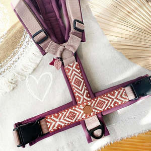 Harness Anjing Logo Kustom, Set Harness Anjing Ringan, Dapat Disesuaikan, Anti Tarik, Rompi Hewan Peliharaan, Kulit PU, Tali Bulat Nylon, Set Tali Kekang - Product Image 4