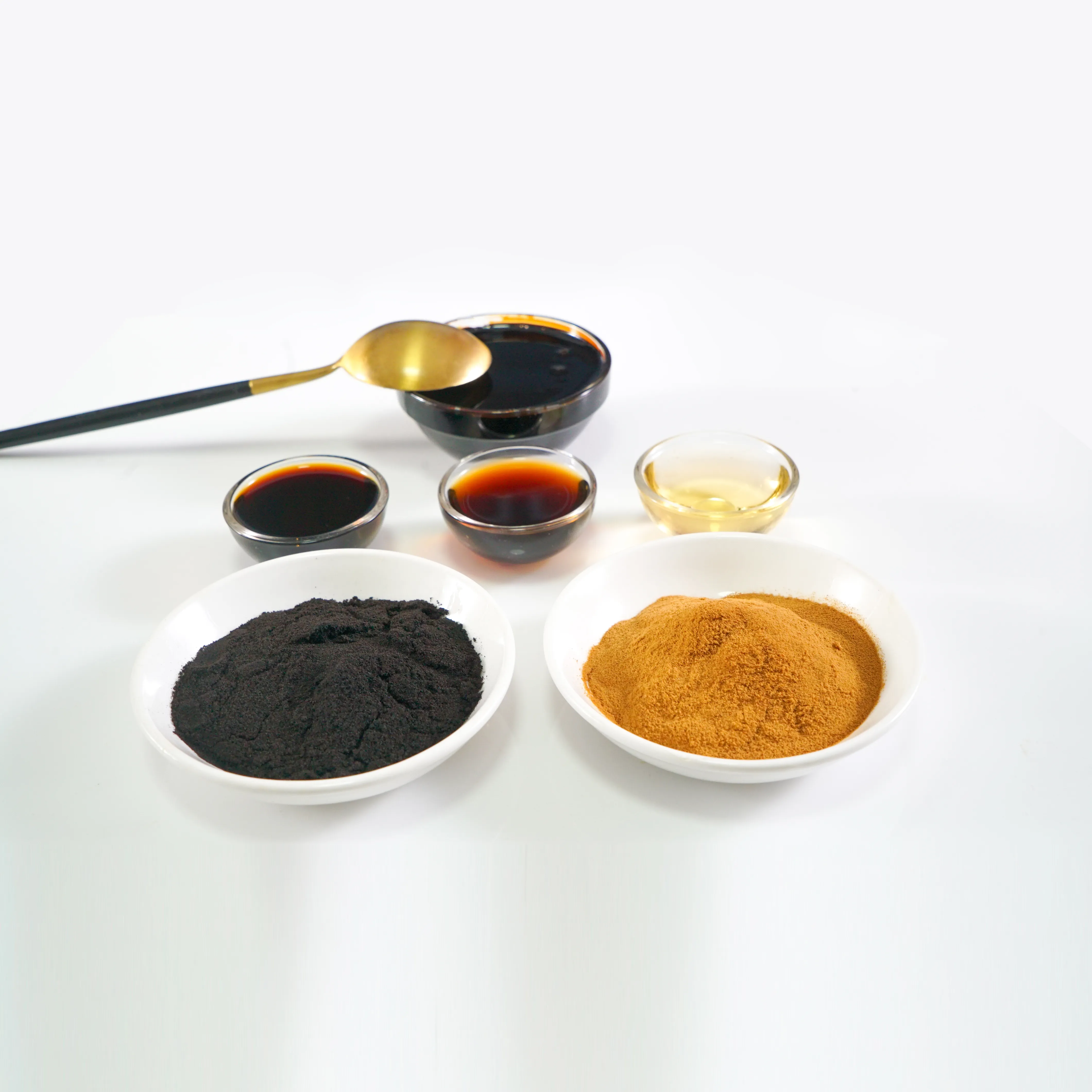 Couleur naturelle de caramel d'ingrédients de poudre translucide de poussière comestible argentée et d'or
