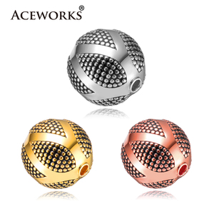 ลูกปัดบาหลีเคลือบทองโบราณ ACEWORKS ขนาด 8 มม. สำหรับทำเครื่องประดับ - Product Image 2
