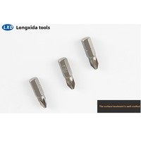 Jeu de tournevis pneumatiques 25 mm en acier CRV S2 multi-types, finition nickel, poignée en acier, vente directe usine, OEM pour réparation industrielle et bricolage