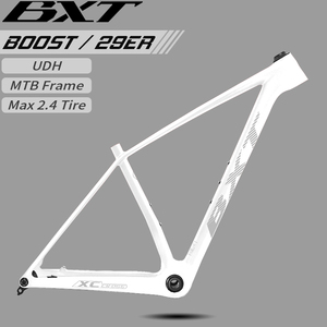 Cadre de <span class=keywords><strong>VTT</strong></span> en <span class=keywords><strong>carbone</strong></span> BXT Ultralight T1000 Hardtail 29 pouces Boost 148x12mm avec pédalier T47 à visser et support UDH - Product Image 1