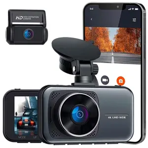 Factory wholesale oem driving recorder with WIFI full hd car dvr hidden camera car black box front and rear dual dash cam 4k