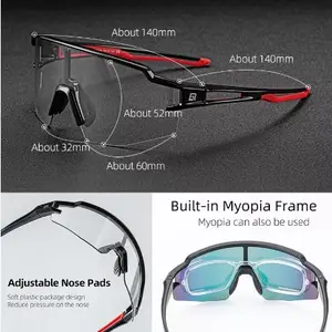 Occhiali sportivi fotocromatici occhiali da sole polarizzati da uomo donna occhiali da ciclismo firmati