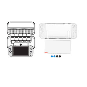 <span class=keywords><strong>Kit</strong></span> 9 en 1 pour NS2 <span class=keywords><strong>Switch</strong></span> 2 Film de <span class=keywords><strong>protection</strong></span> trempé Coque transparente pour <span class=keywords><strong>Nintendo</strong></span> <span class=keywords><strong>Switch</strong></span> 2 Joy-Con Thumb Stick Bouton en silicone - Product Image 3