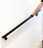 Le plus stable : Main courante murale moderne en acier inoxydable pour escaliers et balcons, installation simple