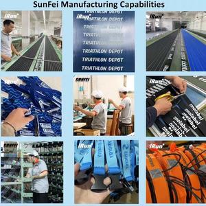 IRun couleur personnalisée en plein air Triathlon Marathon réglable élastique ceinture taille hanche porte-cartes <span class=keywords><strong>course</strong></span> numéro ceinture - Product Image 4