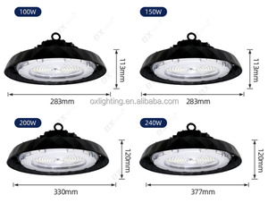 Projecteurs LED UFO pour entrepôts, usines et salles de sport, lumière bleue et blanche, sans scintillement, haute efficacité 130lm 150lm - Product Image 3