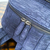Nouveau style de sac à dos pour hommes en peau de crocodile nubuck fait main de haute qualité