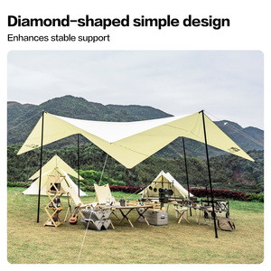 Mobi GardenEra ERA 500 Parasol grande de cuatro espacios para exteriores Toldo impermeable multiusos a prueba de lluvia - Product Image 5