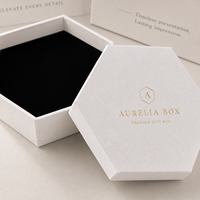 Boîte cadeau rigide carrée de luxe personnalisée avec logo, écologique, recyclable, en feuille d'or texturée, gaufrage mat pour bijoux