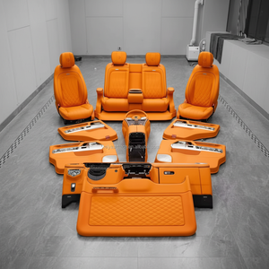 Fundas de Asiento de Cuero Napa de Lujo Relyauto <span class=keywords><strong>para</strong></span> Mercedes Clase G G Wagon W463 W464 - Mejora del Interior, Asientos de Coche Modificados - Product Image 1