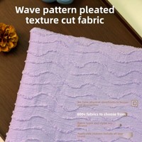 Blouses et robes pour femmes en tissu tricoté texturé ondulé résistant à l'abrasion, best-sellers printemps/été ; Tissus