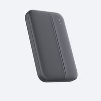 OEM 22,5W Charge rapide Haute capacité 5000mAh Batterie externe ABS Li-Polymère Ultra compacte Taille carte Chargeur portable Double USB Type-C