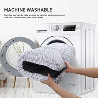 Petopia Modern Travel XL Hunde bett Grau Gummi Wasch bares Winter Flach kissen für Autos tiefel Nachhaltige Rechteckform