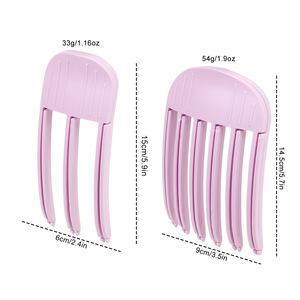 Grandes pinces à griffes plates pour femmes <span class=keywords><strong>Barrettes</strong></span> à glissière latérale française pour <span class=keywords><strong>cheveux</strong></span> <span class=keywords><strong>fins</strong></span> Rectangle accessoires de <span class=keywords><strong>cheveux</strong></span> d'alligator - Product Image 6