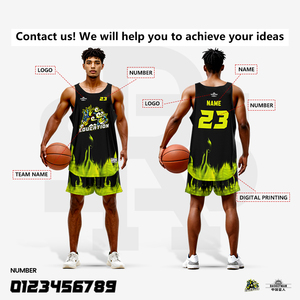 Seragam basket 100% poliester disesuaikan untuk dewasa jaring bersirkulasi pakaian olahraga elastis bermotif-penjualan langsung dari pabrik - Product Image 3
