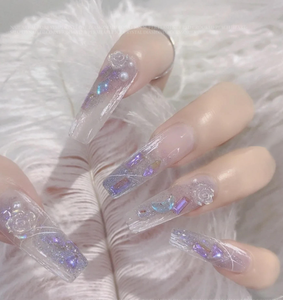 Cristales de Vidrio en Forma de Corazón para Uñas, Gemas de Cristal, Adornos para Manicura, Decoración DIY para Uñas, Accesorios de Joyería, Herramienta Decorativa - Product Image 4