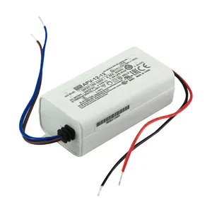 Meanwell 12W 12V Controlador LED de voltaje constante Fuente de alimentación conmutada de CC de