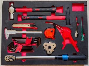 Armoire <span class=keywords><strong>de</strong></span> stockage d'outils en acier pour la maison chariot à outils d'entretien <span class=keywords><strong>de</strong></span> garage avec cinq modules <span class=keywords><strong>de</strong></span> 319 pièces kit d'outils ensemble complet - Product Image 2