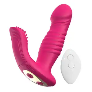 Erwachsene Fernbedienung USB wiederauf ladbare Höschen Vibrator Kitzler Stimulator Vagina tragbare Dildo Höschen Vibrator Sexspielzeug für Frauen