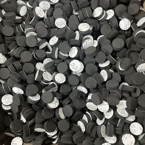 Black Circular square Self-adhesive EVA Foam Foot Pads, Shock-absorbing and Anti-slip Sponge Foam <b>Rubber</b> Pads - Product Image 3