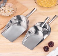 Pelle à fond plat pelle à glace en acier inoxydable épaissi riz thé nourriture farine pop-corn graines de melon pelle multifonctionnelle