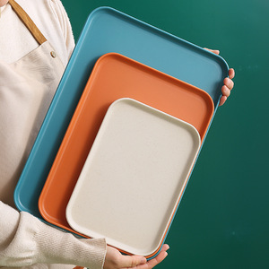 <strong>Plastic</strong> PP Disposable Eco-Friendly Durable Non-Toxic Dishwasher Safe Fruit Salad Dessert Tray <strong>Rectangular</strong> Tea Set Barbecue Fried - Product Image 3