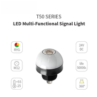Luz Indicadora LED de 50 mm de Uso General, Control Táctil Inteligente, Clasificación IP69, 50000 Horas de Vida Útil, Ecológica, Duradera, CRI80