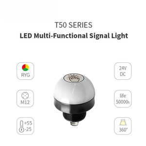 Luz Indicadora LED de 50 mm de Uso General, Control Táctil Inteligente, Clasificación IP69, 50000 Horas de Vida Útil, Luz Industrial Ecológica - Product Image 3