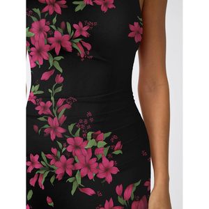 Bodycon <b>Maxi</b> <b>Dress</b> Womens Sleeveless Floral Print Fitted With Side Slit Club Party <b>Dress</b> - Product Image 5