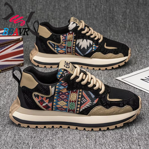 Zapatos Deportivos Casuales para Hombre, Primavera-Otoño 2025, Modernos, Estampados y Bordados, con Suela Gruesa y Aumentadora de Altura, de Malla Transpirable - Product Image 4