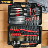 Jeu d'embouts de tournevis en acier rapide métrique/imperial pour perceuse, outils de bricolage domestique, avec coffret rigide, OEM