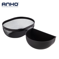 Panier de rangement en fil de fer à bord ouvert, organisateur 31x22x10cm, bac autoportant pour cuisine, salle de bain, salon