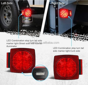 12V <span class=keywords><strong>remorque</strong></span> Led lumières carré LED Submersible <span class=keywords><strong>gauche</strong></span> et droite feux <span class=keywords><strong>de</strong></span> <span class=keywords><strong>remorque</strong></span> Stop queue clignotants camion <span class=keywords><strong>remorque</strong></span> - Product Image 5